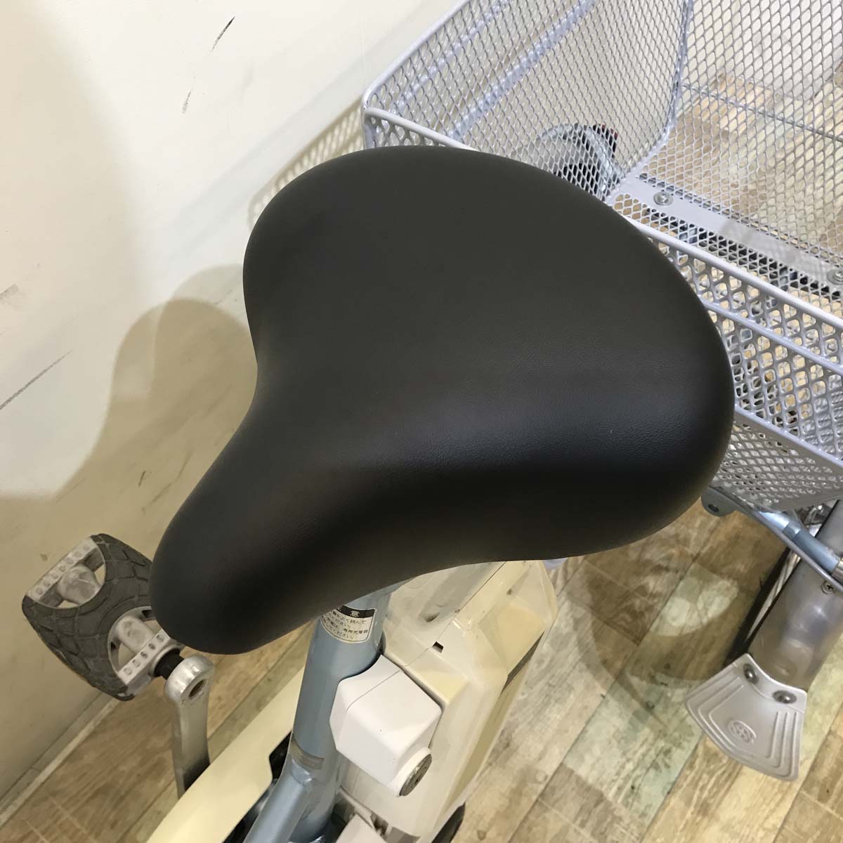 中古電動自転車 ブリヂストン アシスタ ワゴン ブルー 前18×後16インチ KB092