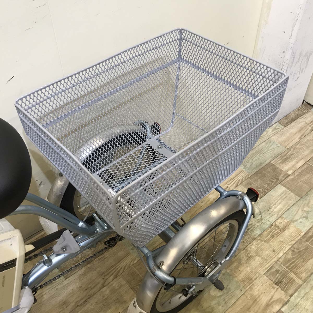 中古電動自転車 ブリヂストン アシスタ ワゴン ブルー 前18×後16インチ KB092