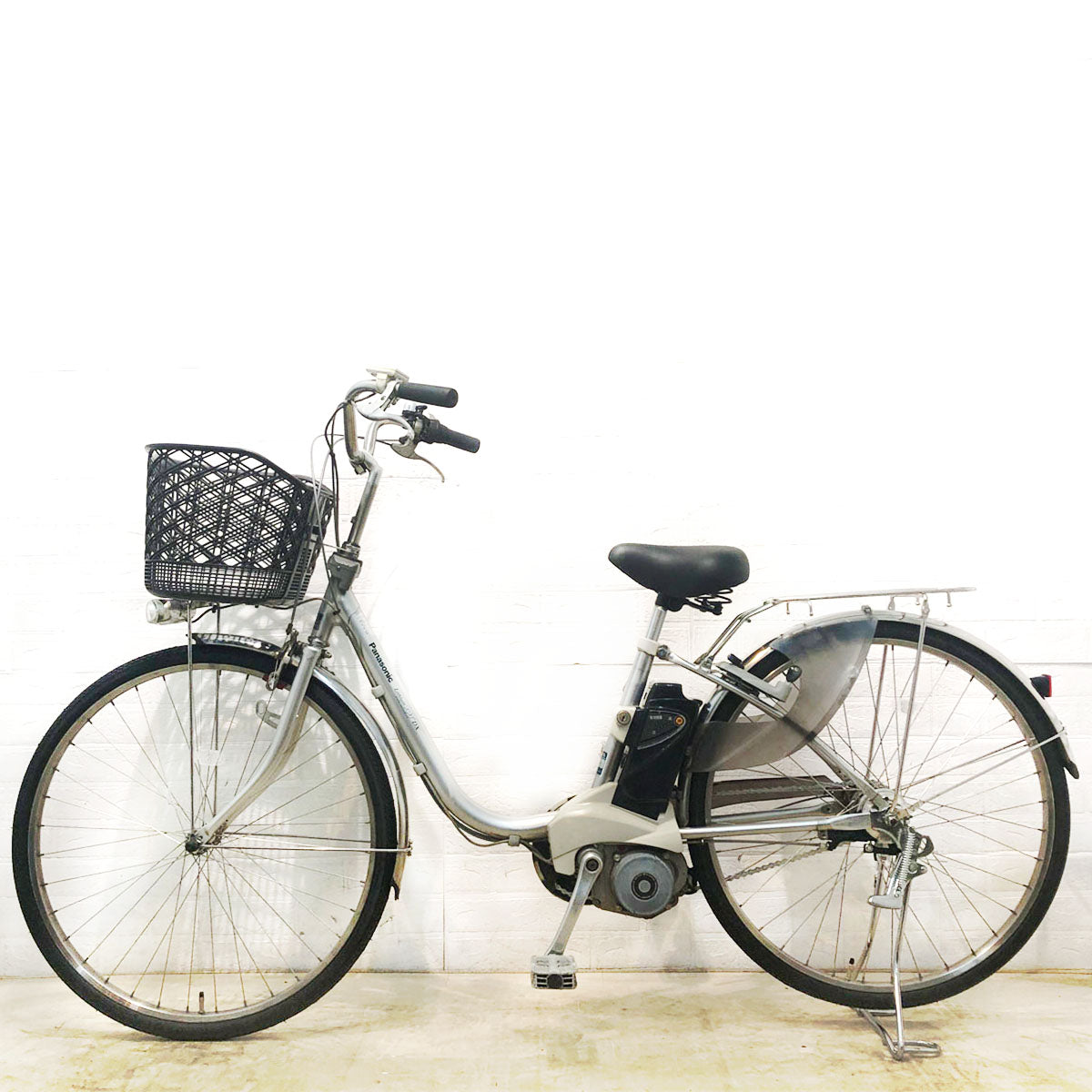 中古電動自転車 パナソニック ビビ DX シルバー 26インチ YD018