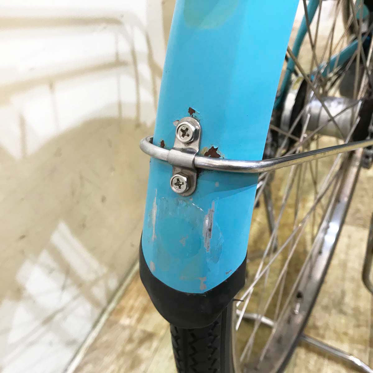 中古電動自転車 パナソニック ビビスタイルDX ブルー 26インチ KG097
