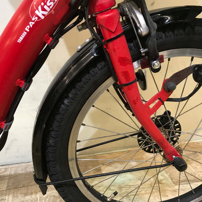 ヤマハ PAS Kiss mini パス キッス ミニ レッド 20インチ KB094【中古車】