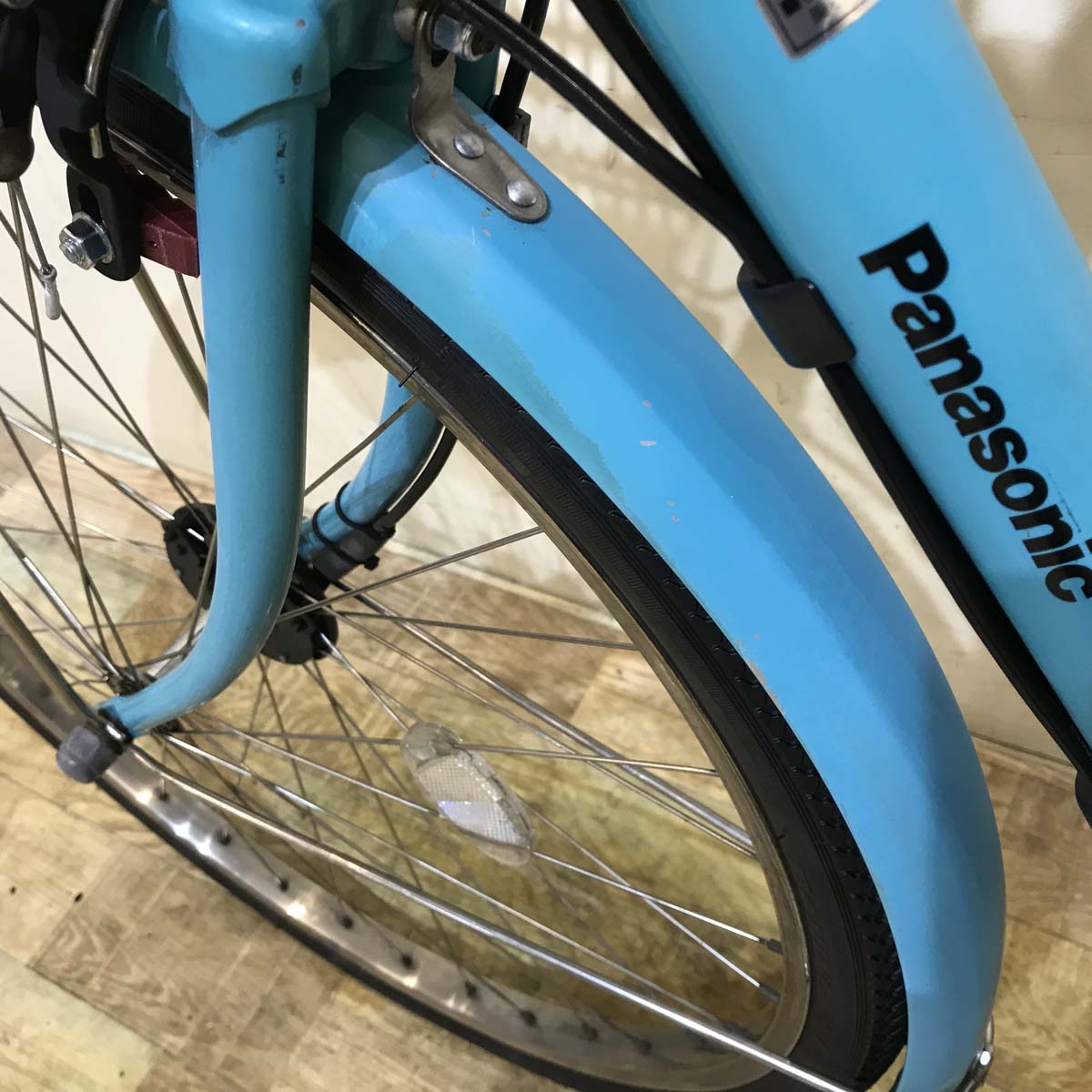 中古電動自転車 パナソニック ビビスタイルDX ブルー 26インチ KG097