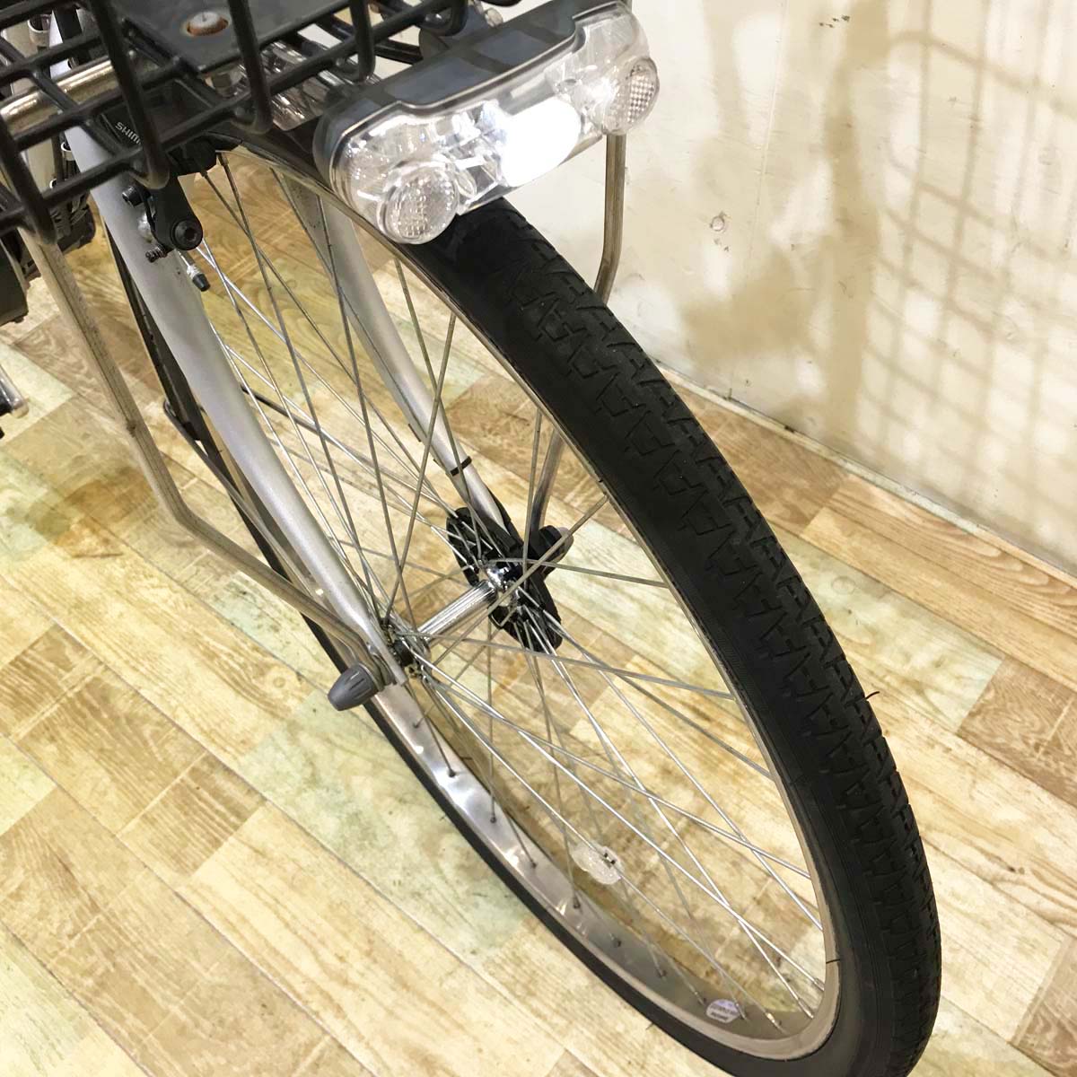 中古電動自転車 ヤマハ PAS GEAR U パス ギア ユー シルバー 26インチ KB095 
