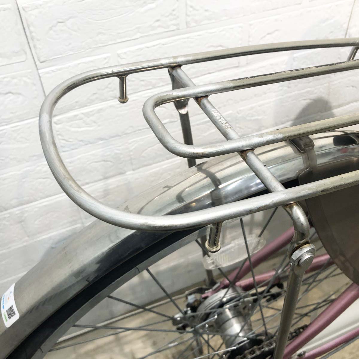 中古電動自転車 パナソニック ビビNX ピンク 26インチ YI022