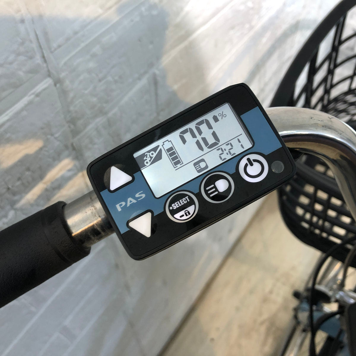 中古電動自転車 ヤマハ PAS With パス ウィズ ブルー 26インチ YD021