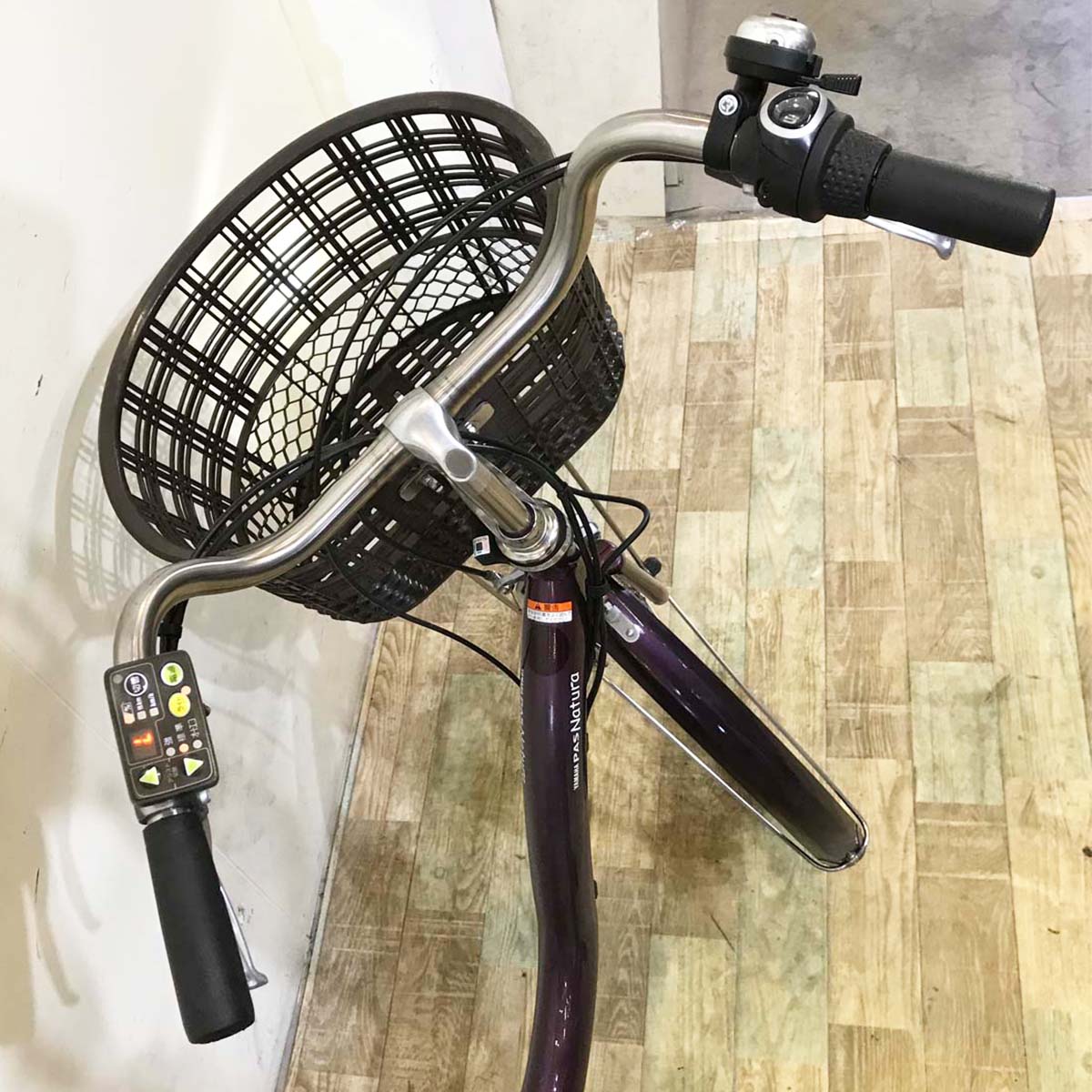 中古電動自転車 ヤマハ PAS ナチュラ パープル 26インチ KG099