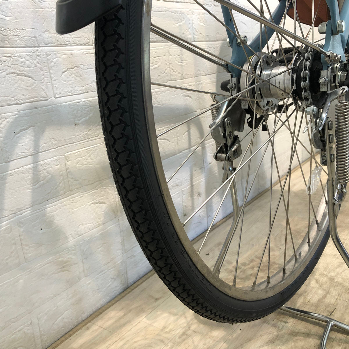 中古電動自転車 ヤマハ PAS With パス ウィズ ブルー 26インチ YD021