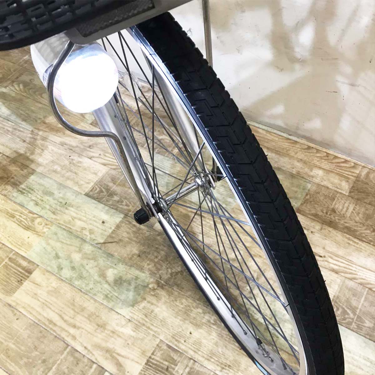 中古電動自転車 パナソニック ビビNX シルバー 26インチ KG100
