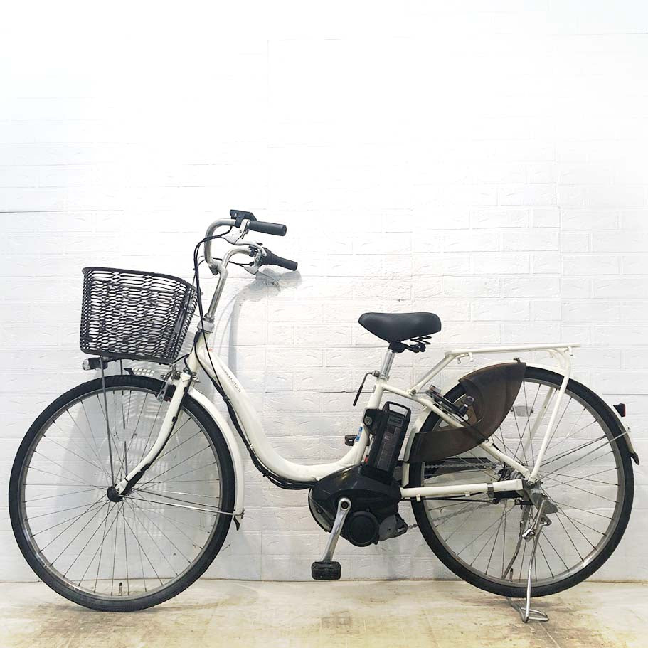 中古電動自転車 ヤマハ PAS ナチュラDX ホワイト 26インチ YI025