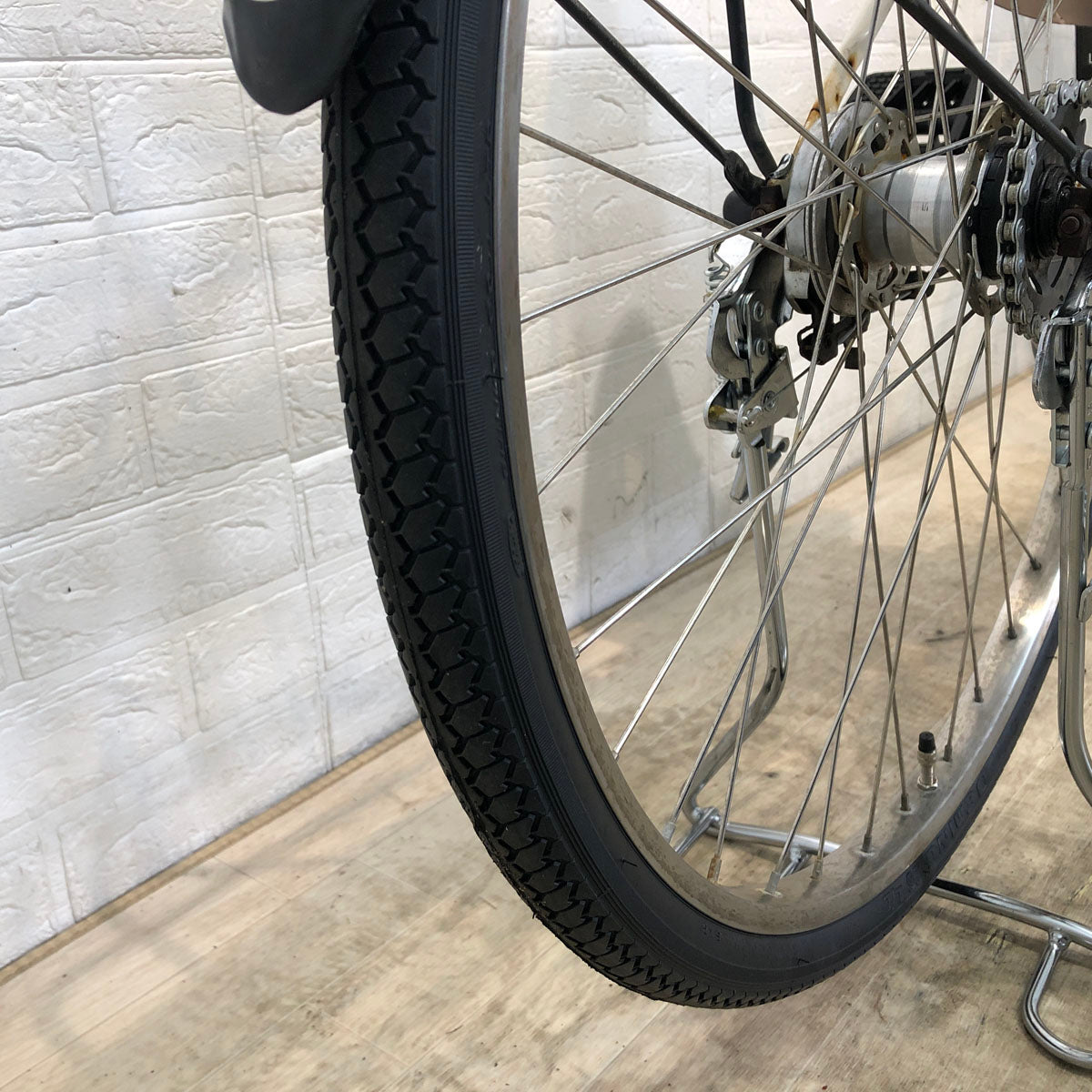 中古電動自転車 パナソニック エーガールズ ホワイト 26インチ YD022