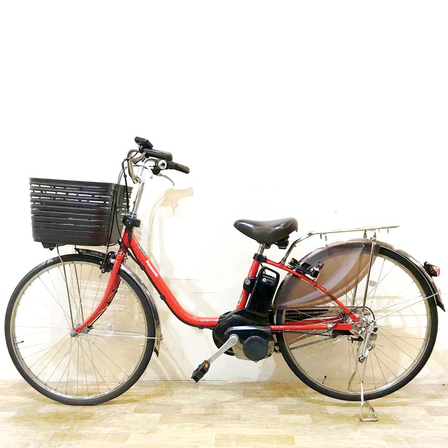 中古電動自転車 パナソニック ビビDX オレンジ 26インチ KG101