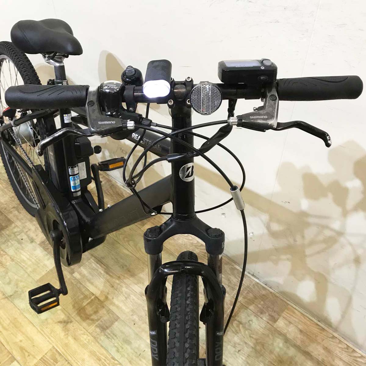 中古電動自転車 ブリヂストン リアルストリーム ブラック 26インチ KG102