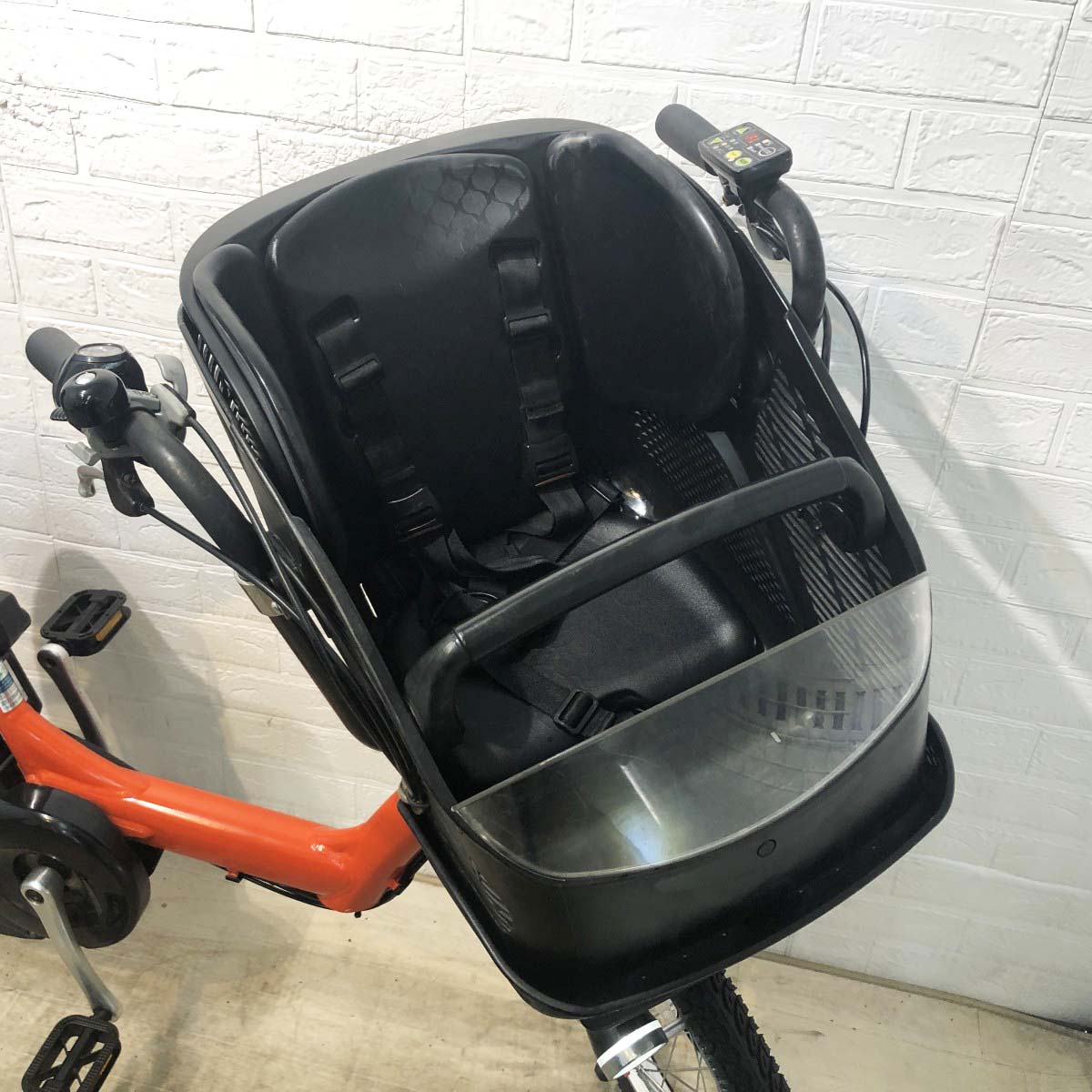 中古電動自転車 ブリヂストン アンジェリーノプティットe オレンジ 20インチ YI027
