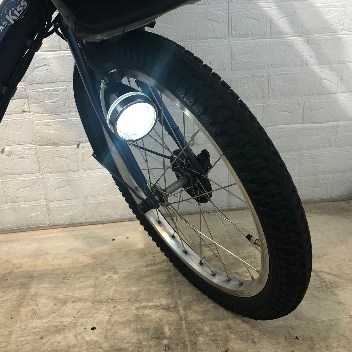 中古電動自転車 ヤマハ PAS Kiss mini パス キッス ミニ ネイビー 20インチ YD024