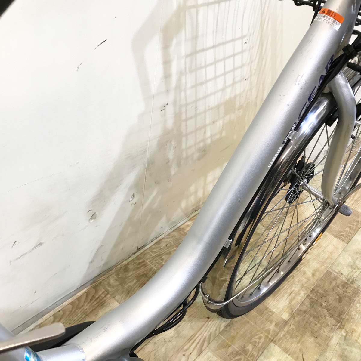 中古電動自転車 ヤマハ PAS ギア シルバー 26インチ KG103