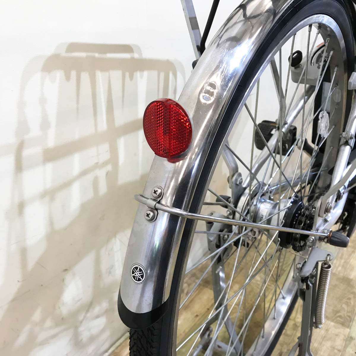 中古電動自転車 ヤマハ PAS ギア シルバー 26インチ KG103