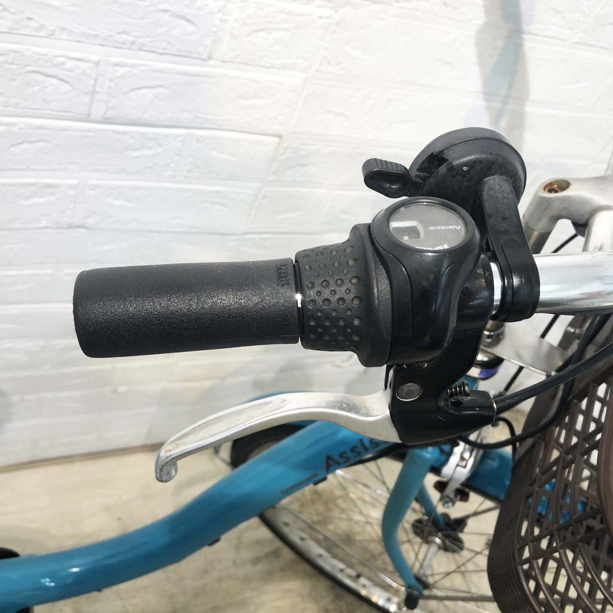 中古電動自転車 ブリヂストン アシスタDX SP ブルー 26インチ YI028