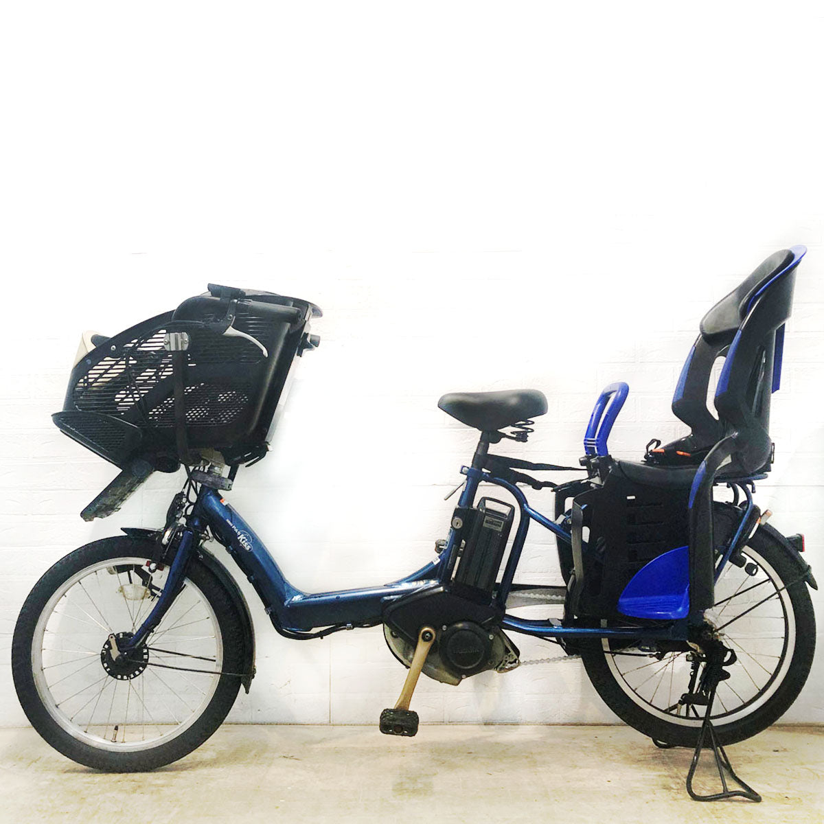 中古電動自転車 ヤマハ PAS Kiss mini パス キッス ミニ ネイビー 20インチ YD024