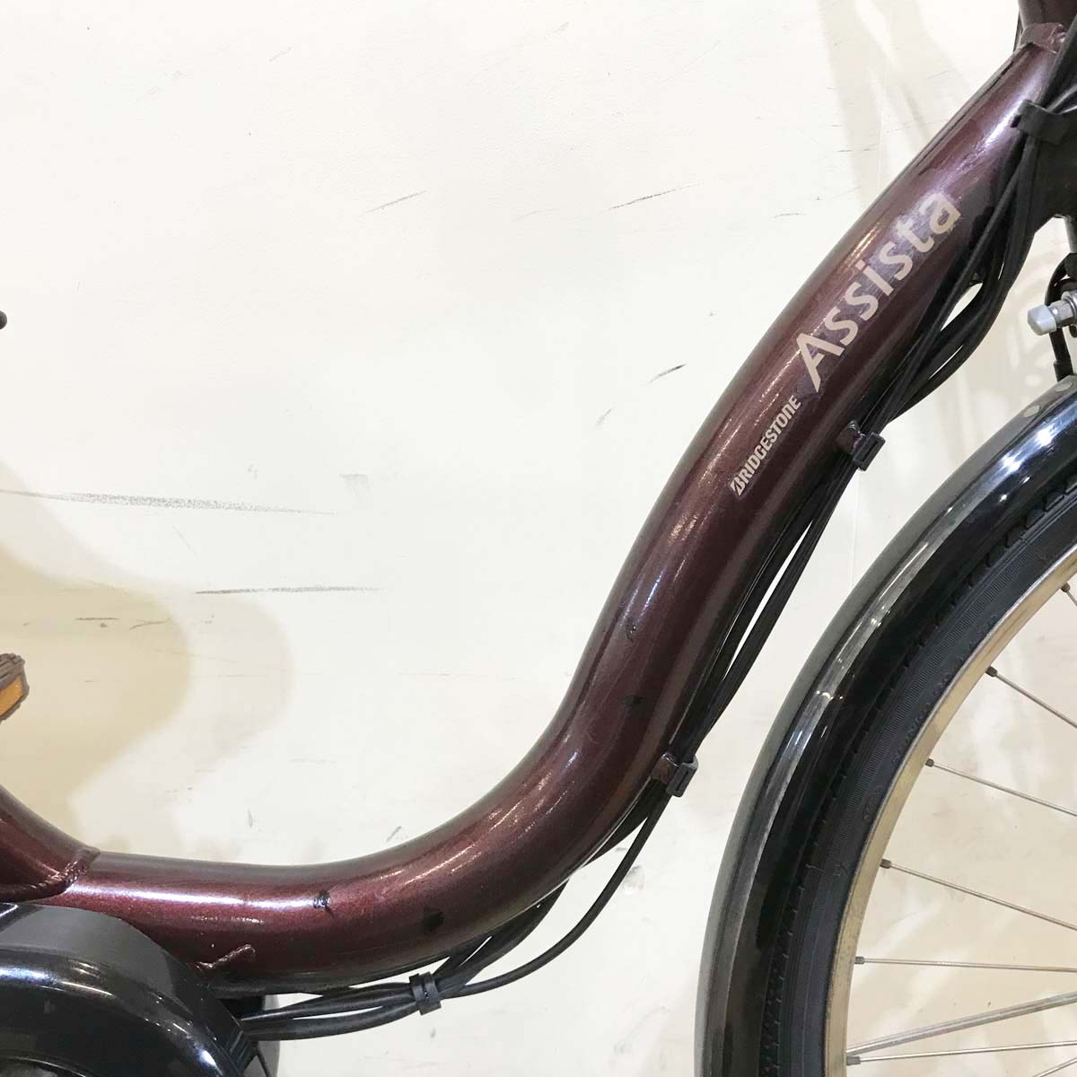 中古電動自転車 ブリヂストン アシスタDX ブラウン 26インチ KG104