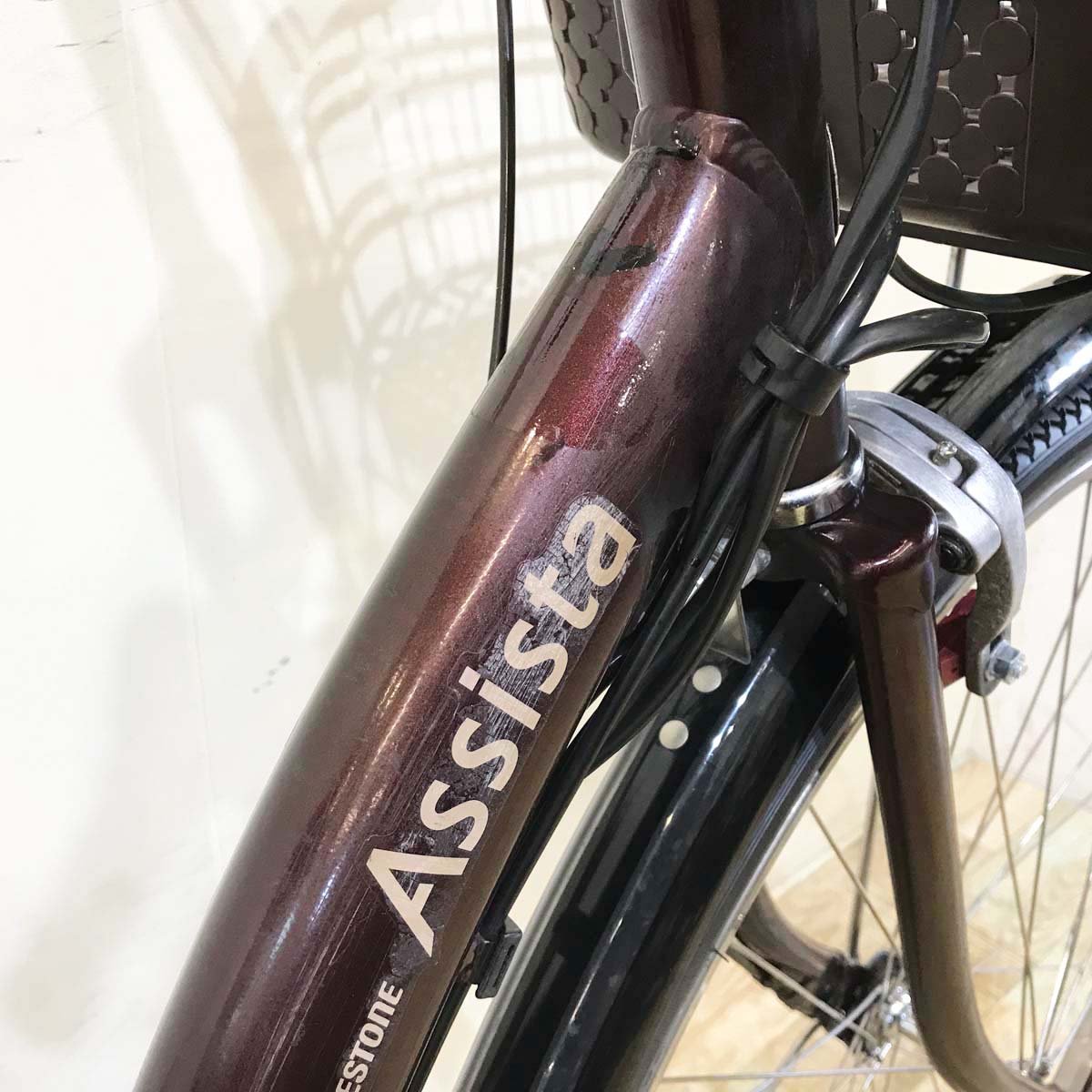 中古電動自転車 ブリヂストン アシスタDX ブラウン 26インチ KG104