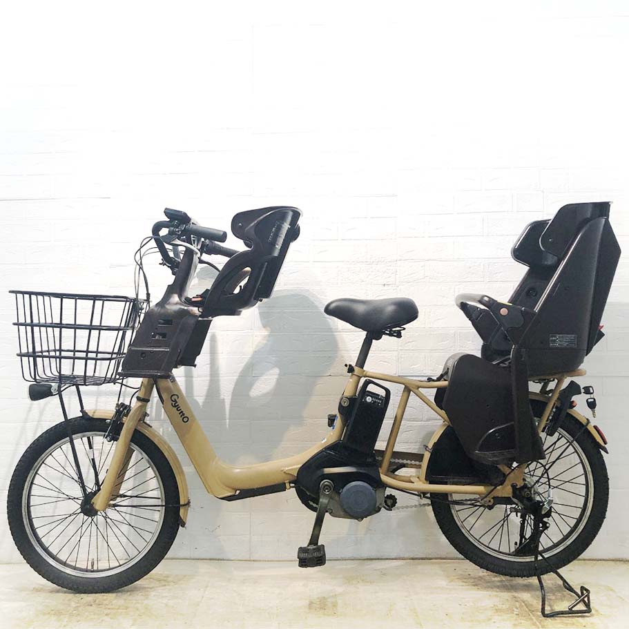 中古電動自転車 パナソニック ギュットアニーズDX ベージュ 20インチ YI030