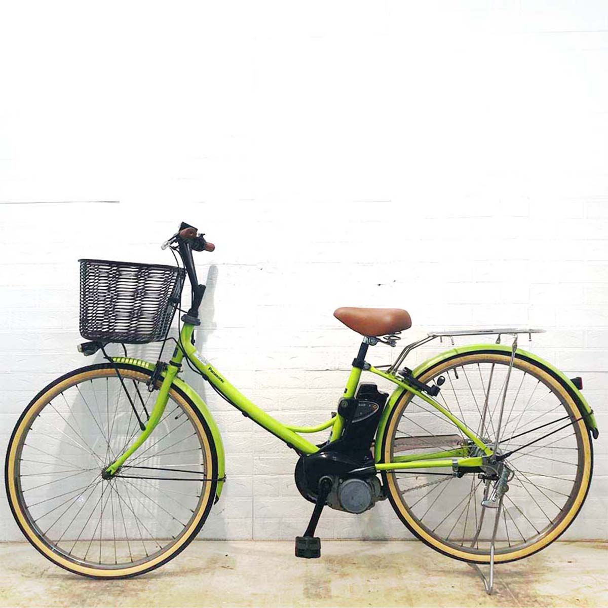 中古電動自転車 パナソニック エーガールズ グリーン 26インチ YD027