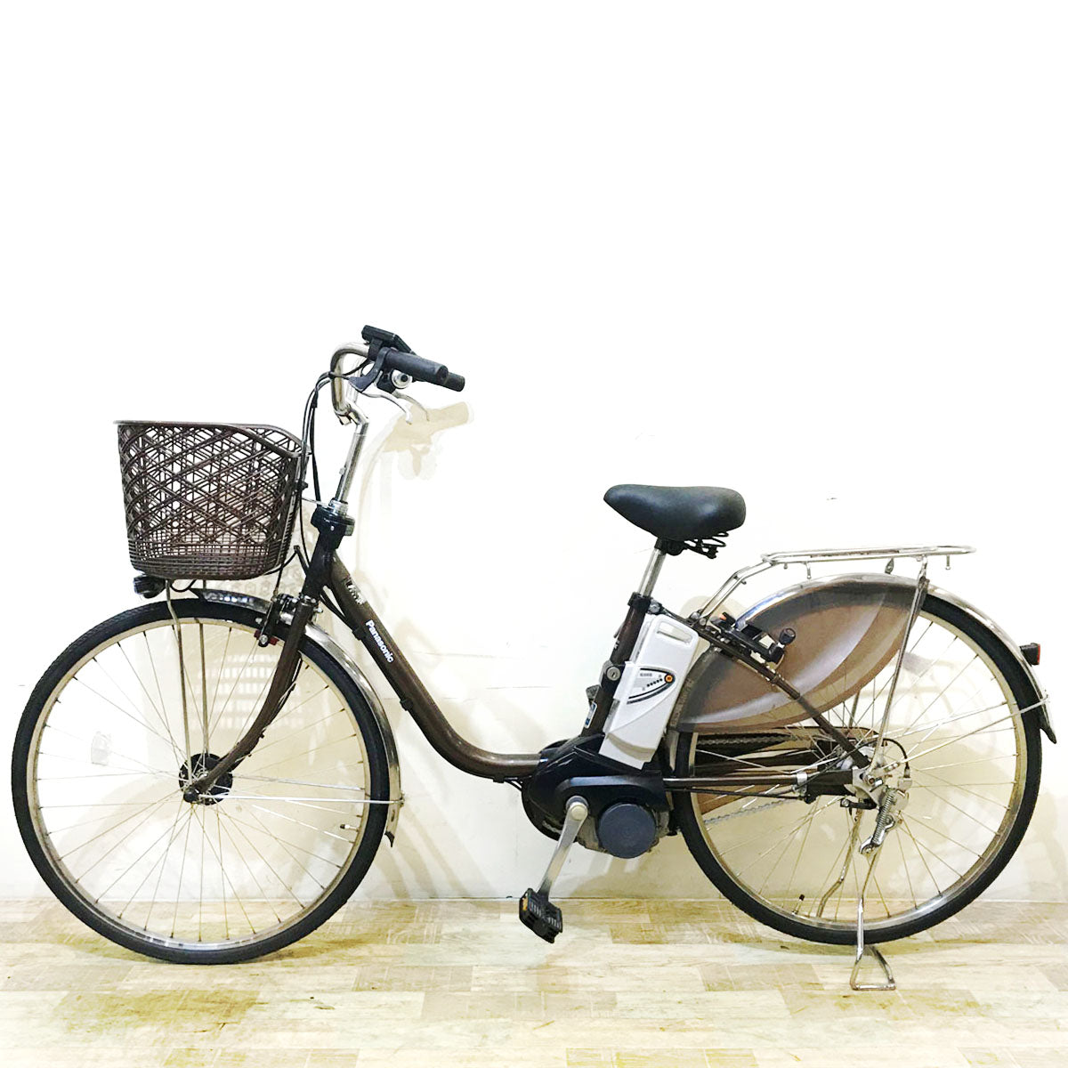 中古電動自転車 パナソニック ビビ DX ブラウン 26インチ KB104