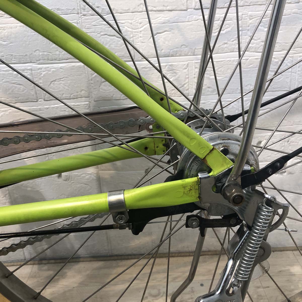 中古電動自転車 パナソニック エーガールズ グリーン 26インチ YD027