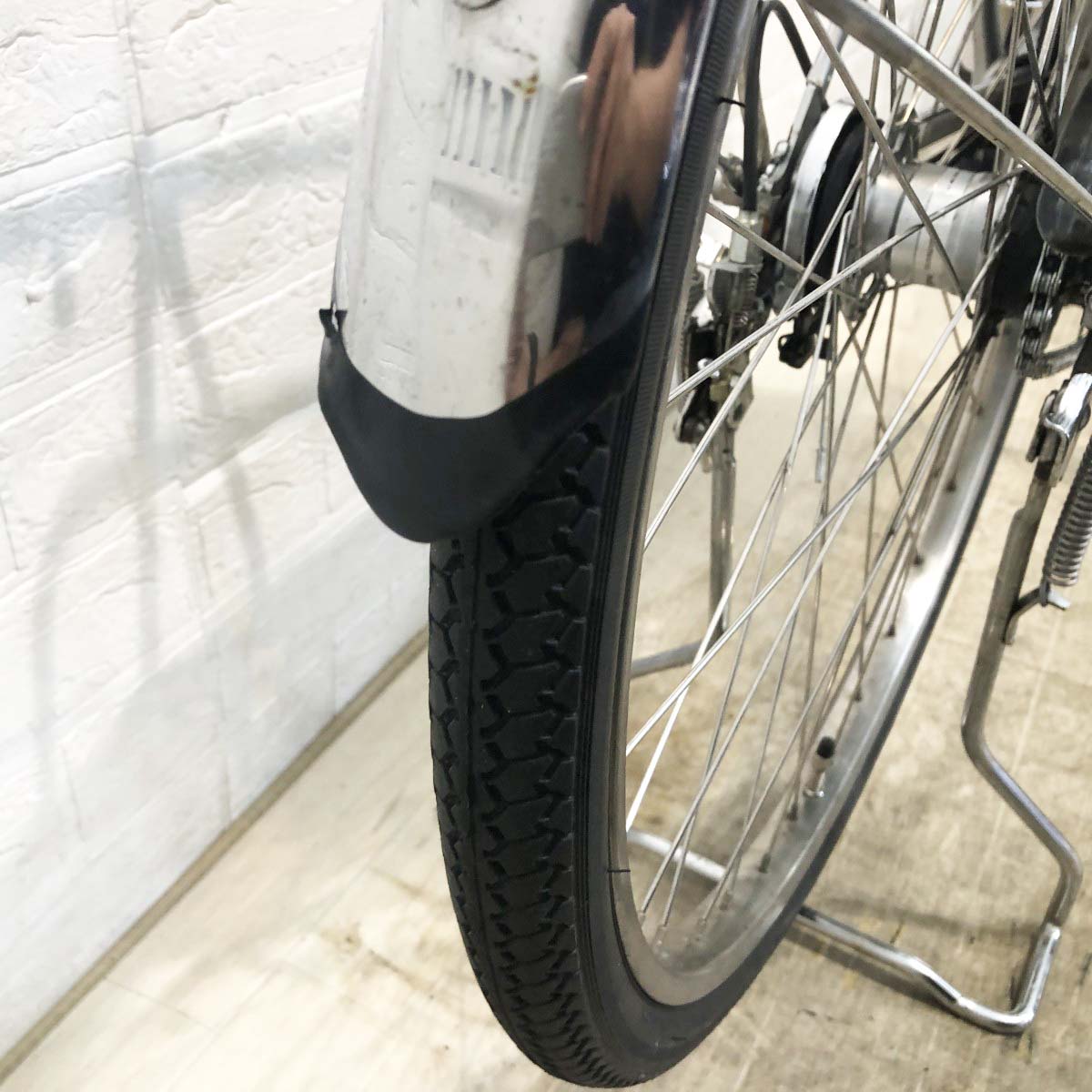 中古電動自転車 パナソニック ビビDX シルバー 26インチ YI032