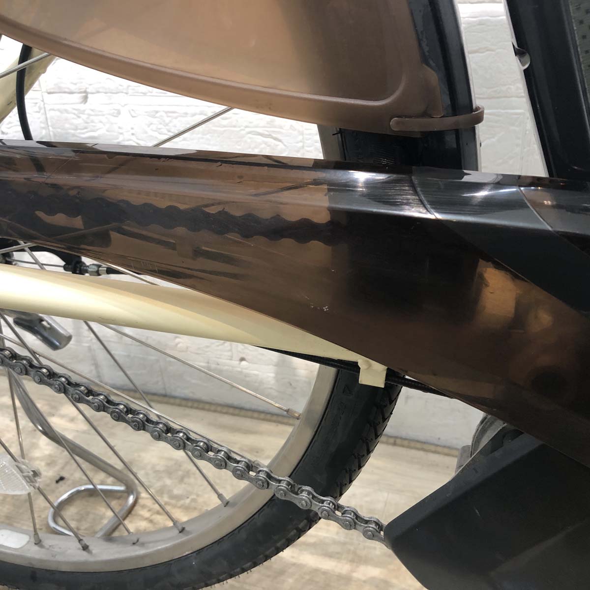 中古電動自転車 ブリヂストン アシスタ ロイヤル アイボリー 26インチ YD028 