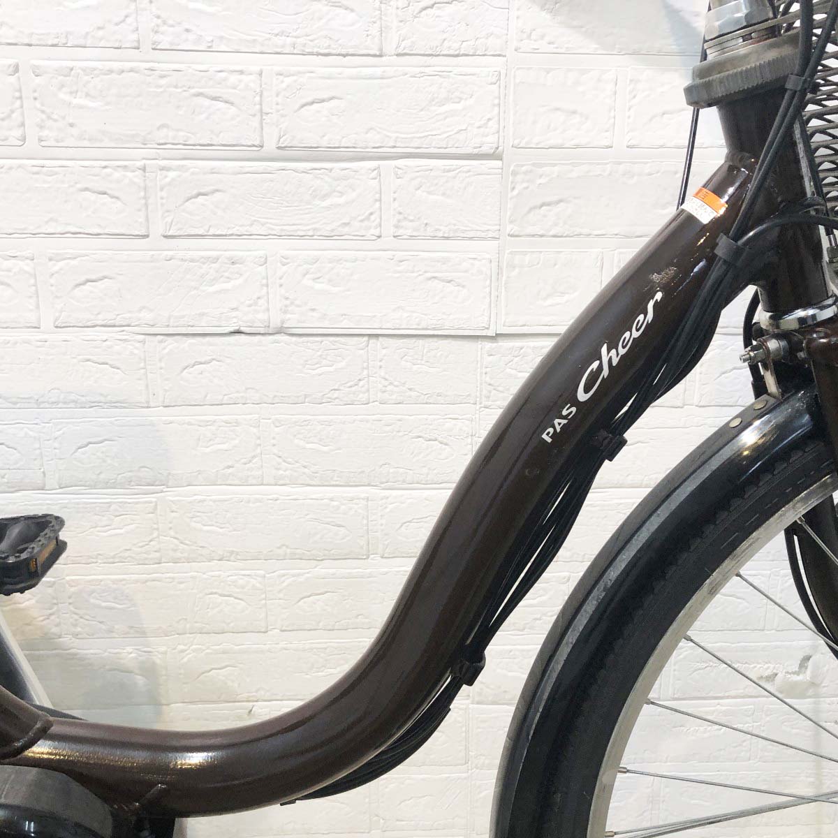 中古電動自転車 ヤマハ PAS チア ブラウン 26インチ YI033