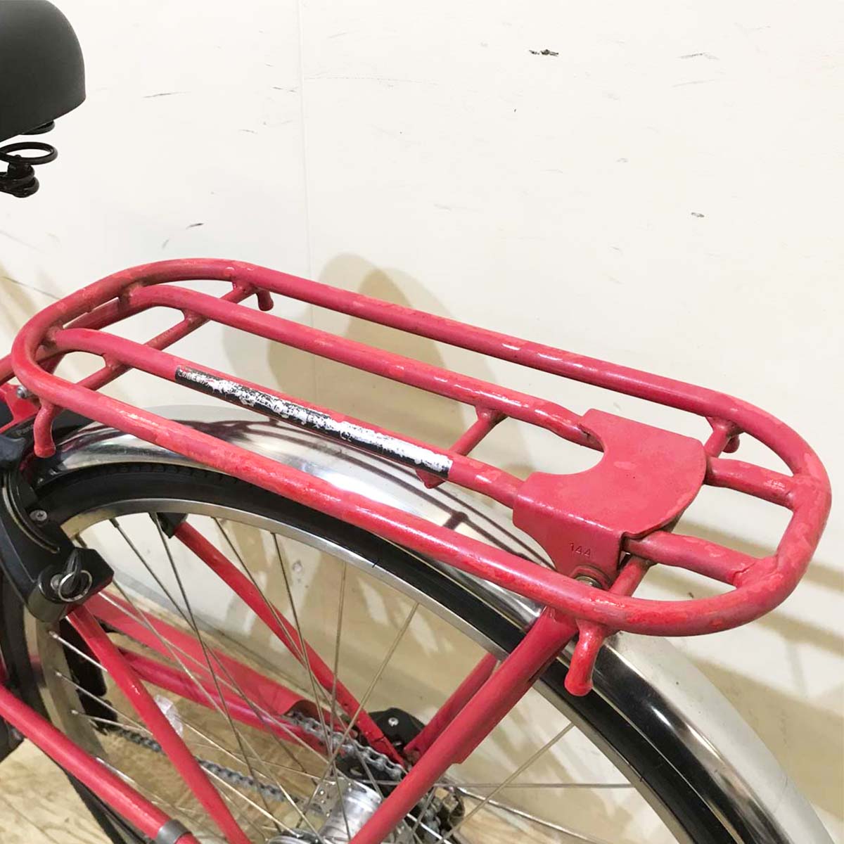 中古電動自転車 パナソニック ビビスタイルDX レッド 26インチ KG107