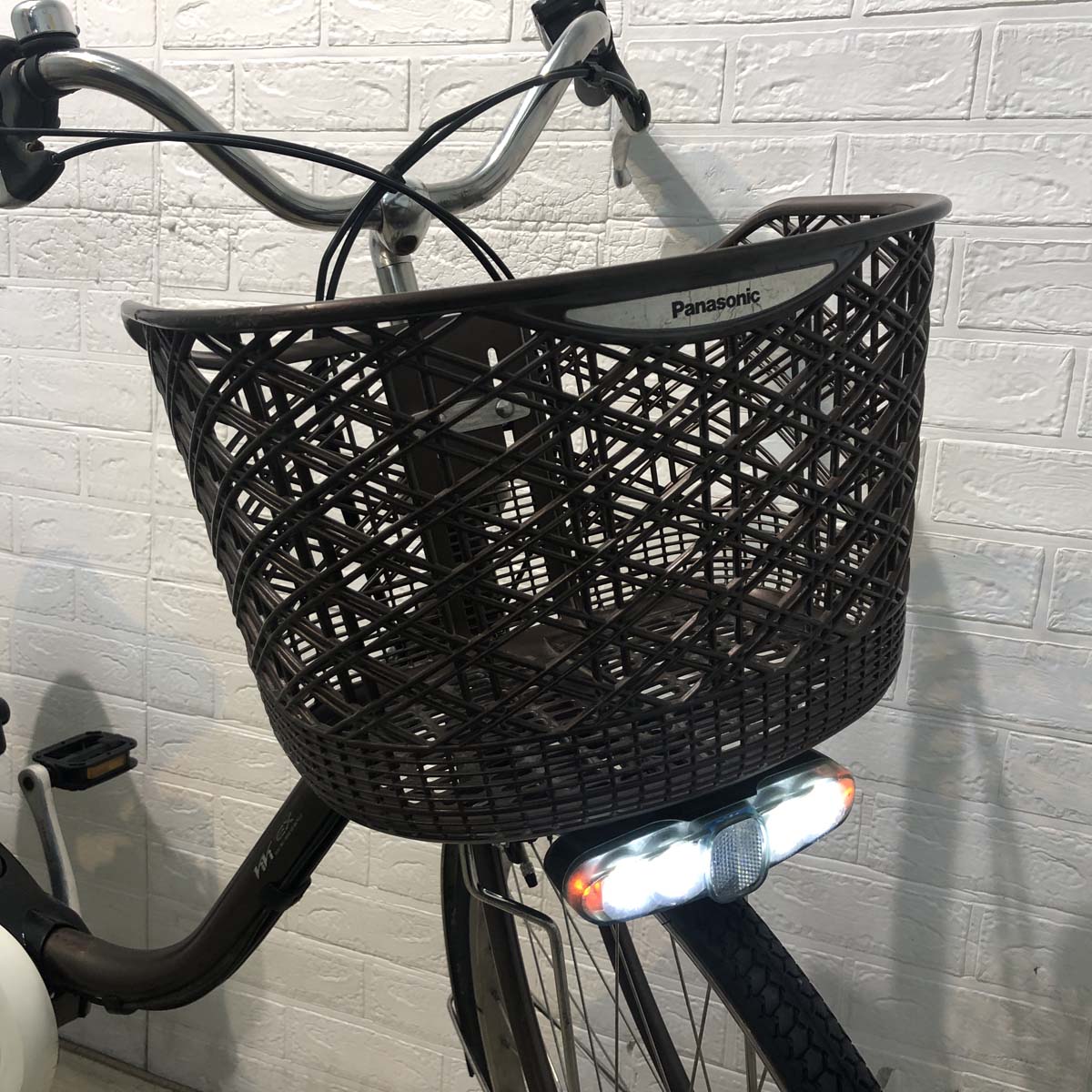 中古電動自転車 パナソニック ビビ EX ブラウン 26インチ YD029