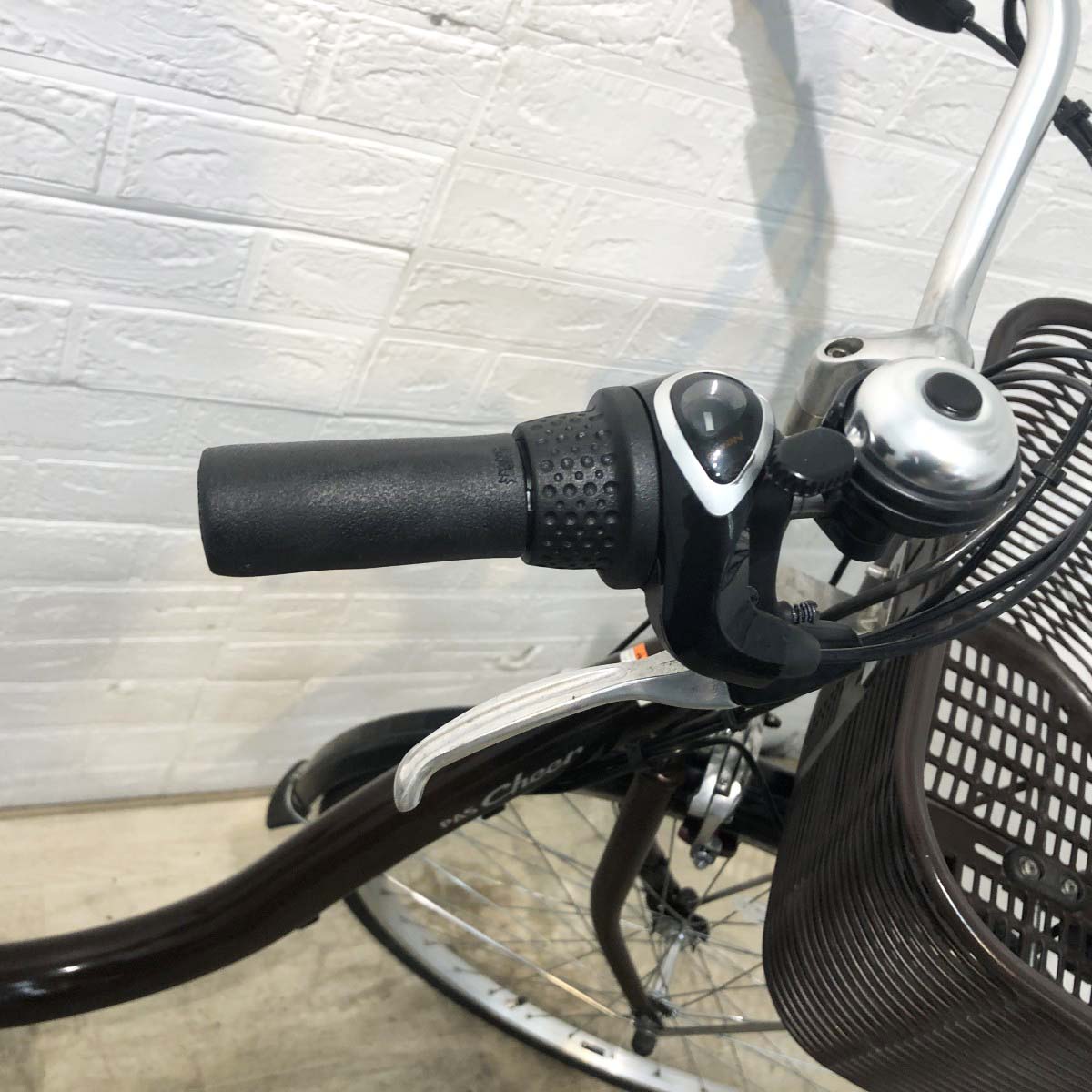 中古電動自転車 ヤマハ PAS チア ブラウン 26インチ YI033