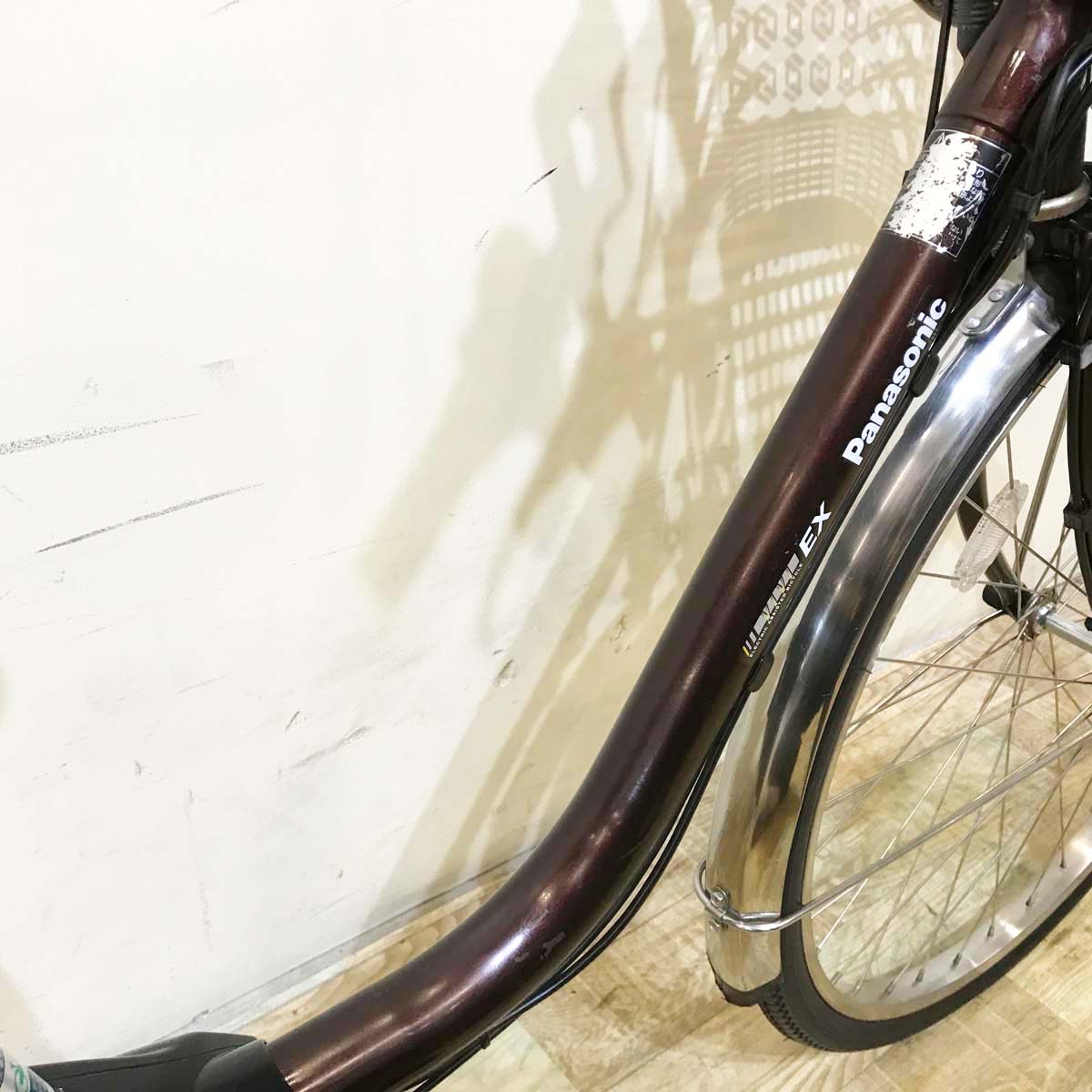 中古電動自転車 パナソニック ビビEX ブラウン 26インチ KG108