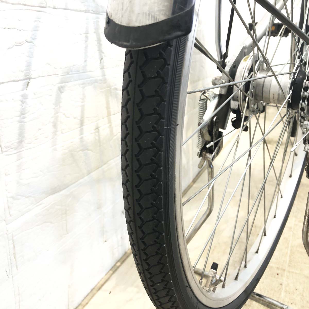 中古電動自転車 ヤマハ PAS チア シルバー 26インチ YI034