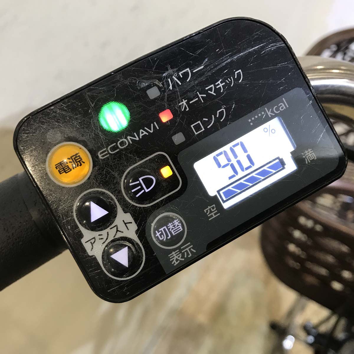 中古電動自転車 パナソニック ビビEX ブラウン 26インチ KG108