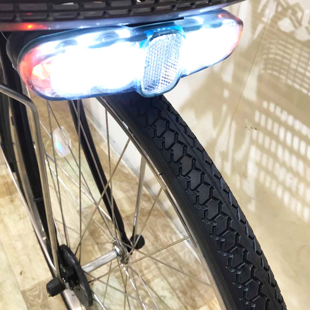 中古電動自転車 パナソニック ビビEX ブラウン 26インチ KG108