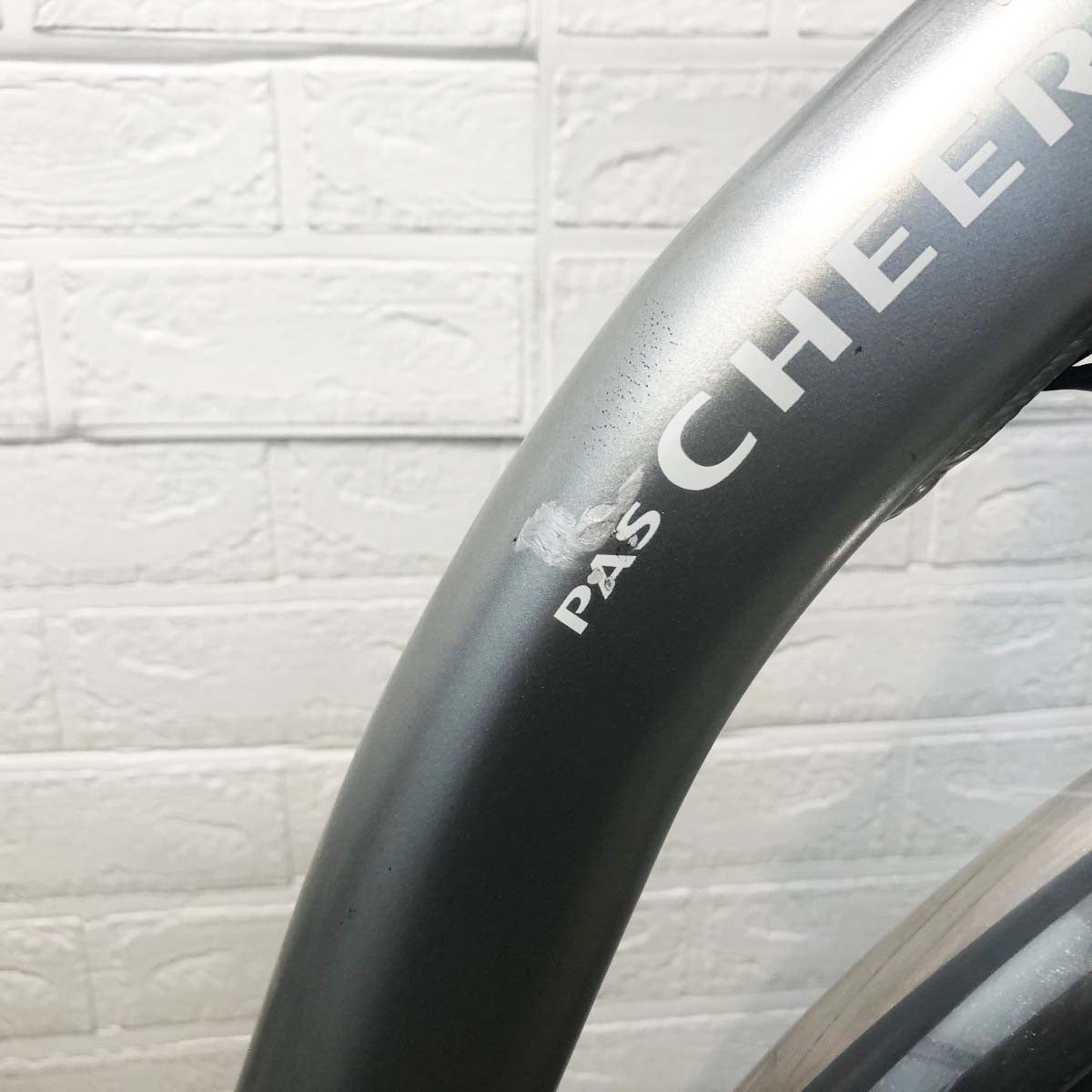 中古電動自転車 ヤマハ PAS チア シルバー 26インチ YI035