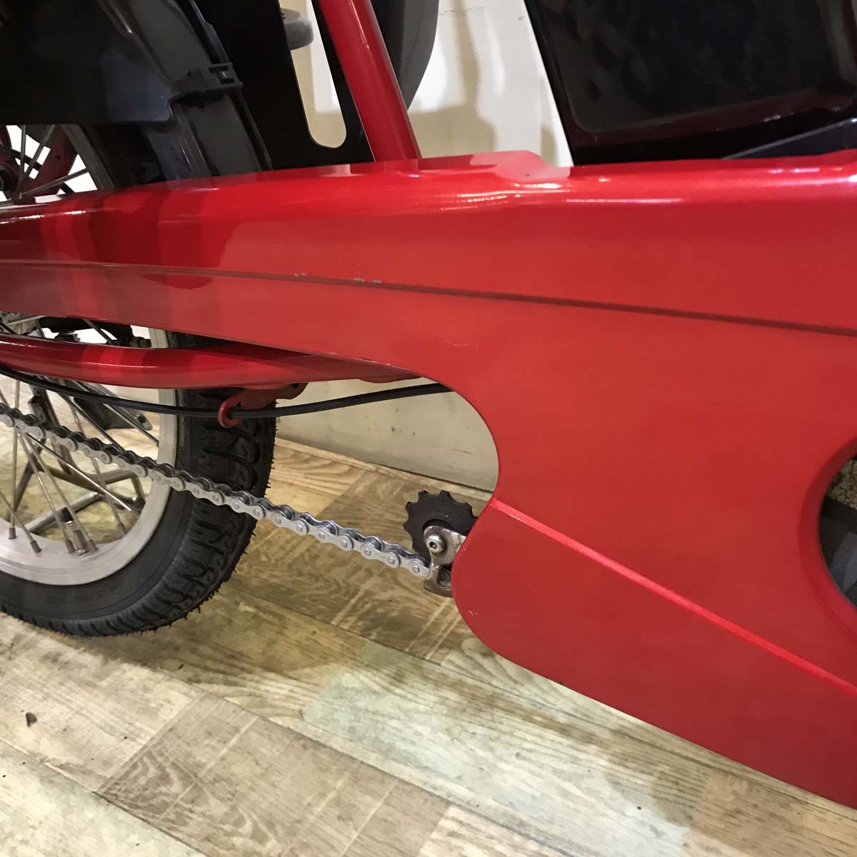 中古電動自転車 パナソニック ギュット ミニ DX レッド 20インチ KB109