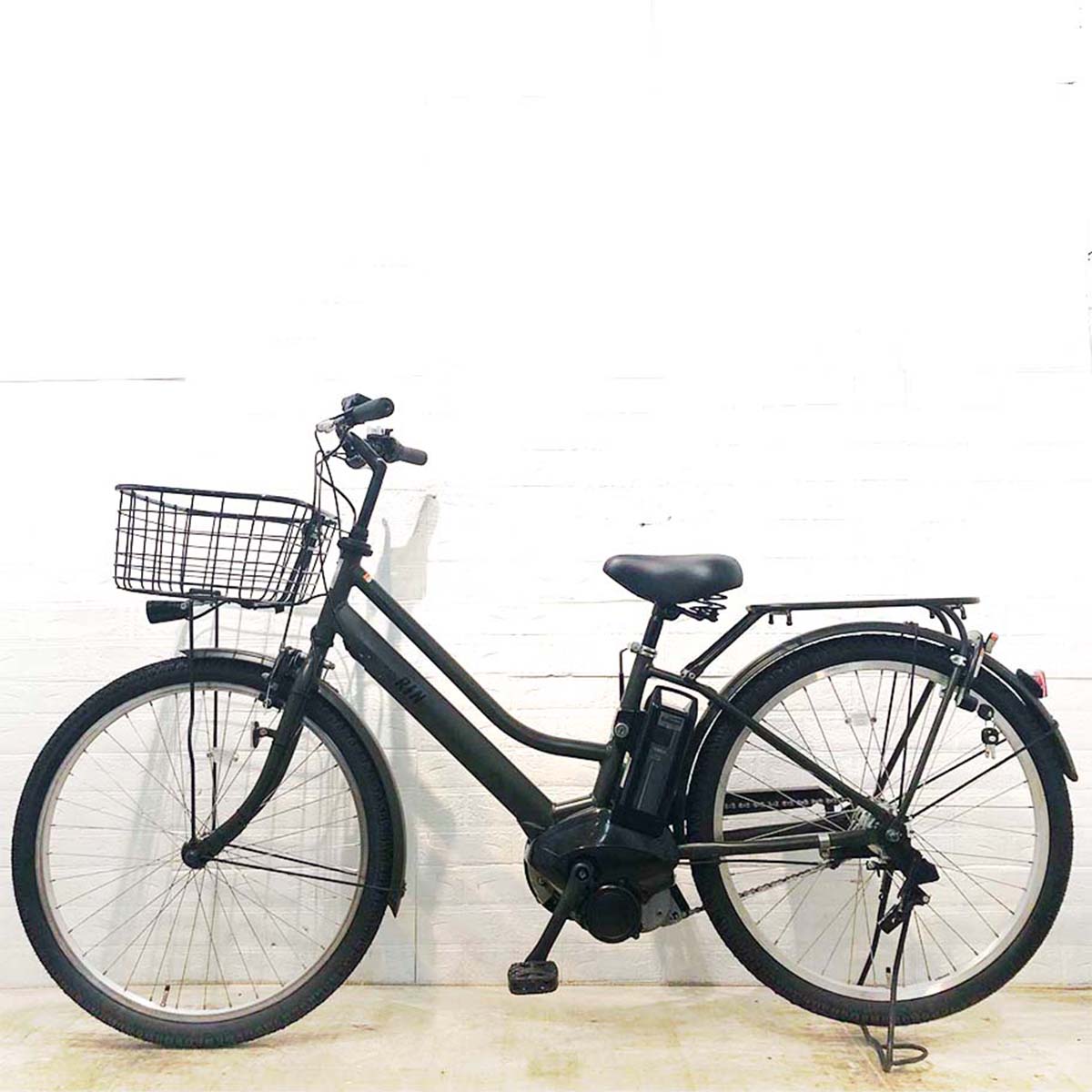 中古電動自転車 ヤマハ  PAS RIN パス リン カーキ 26インチ YD032