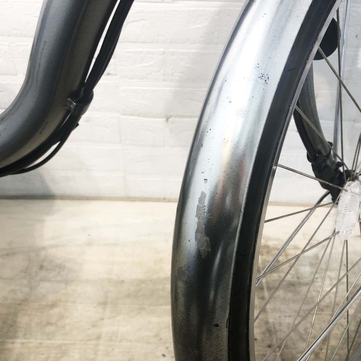 中古電動自転車 ブリヂストン アシスタファイン シルバー 26インチ YI036