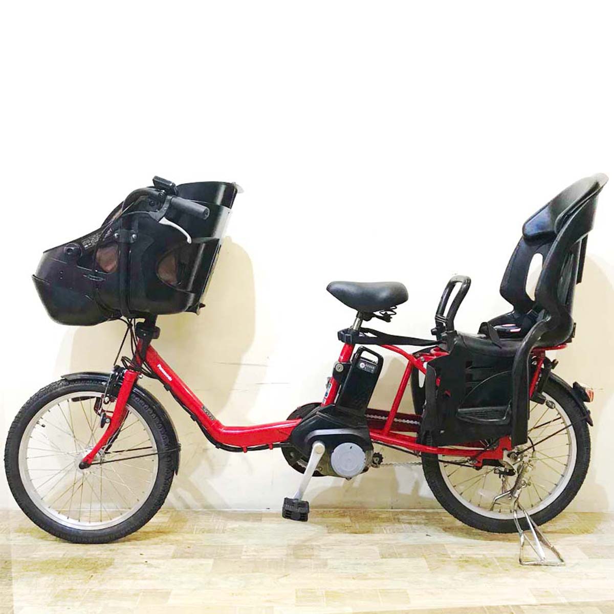 中古電動自転車 パナソニック ギュット ミニ DX レッド 20インチ KB109