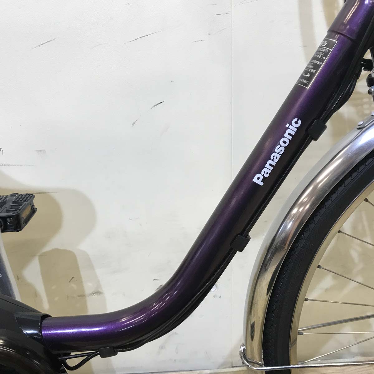 中古電動自転車  パナソニック ビビ DX パープル 26インチ KB111 