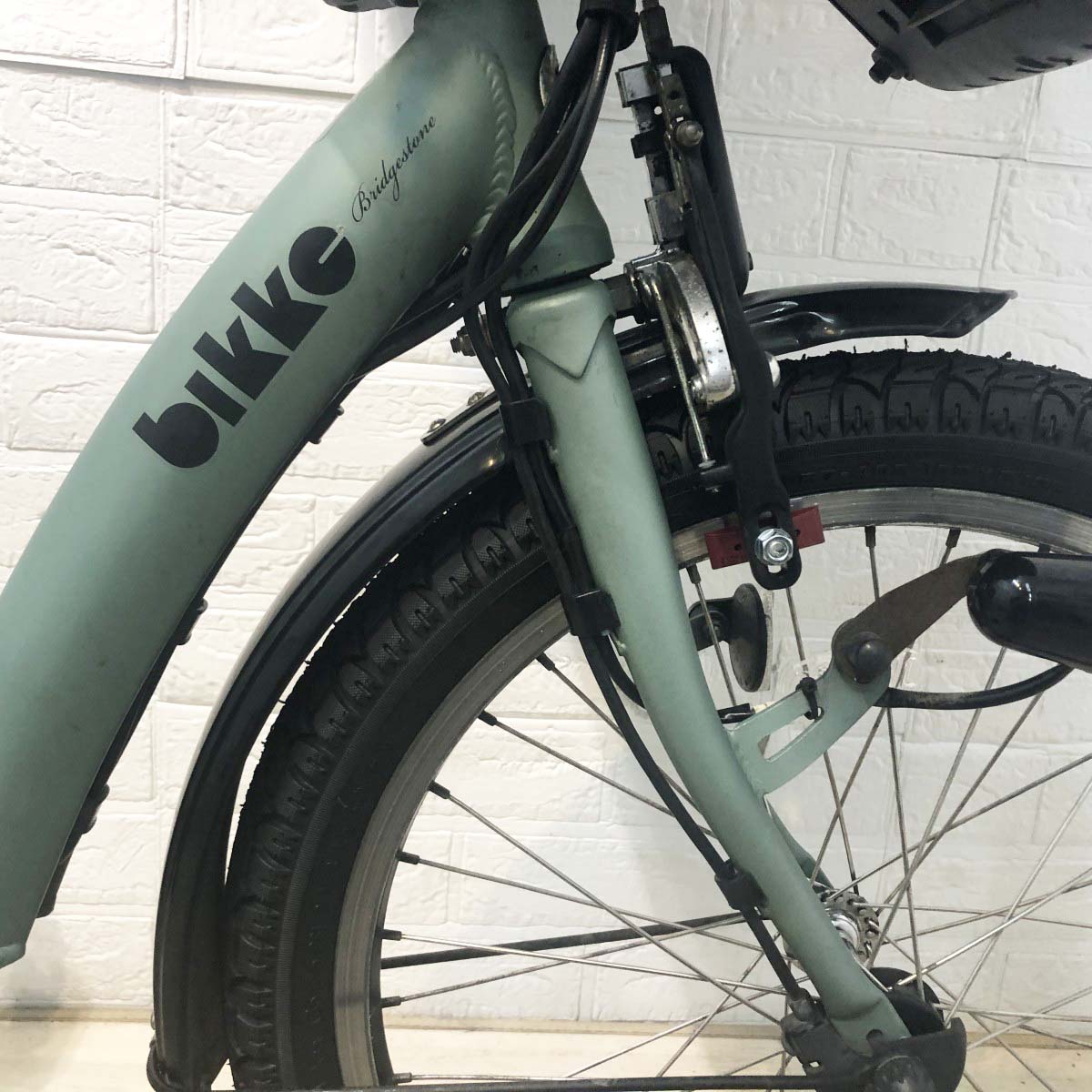 中古電動自転車 ブリヂストン ビッケポーラー グリーン 20インチ YI039