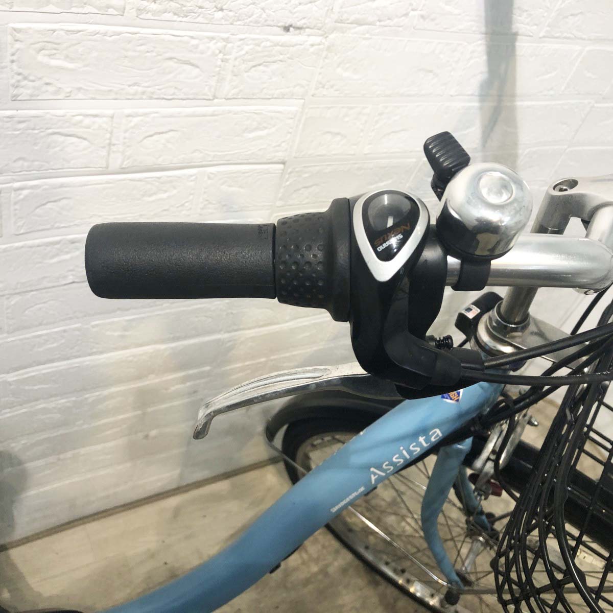 中古電動自転車 ブリヂストン アシスタDX ブルー 26インチ YI040