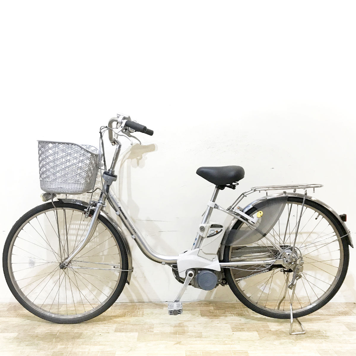 中古電動自転車 パナソニック ビビDX シルバー 26インチ KG113