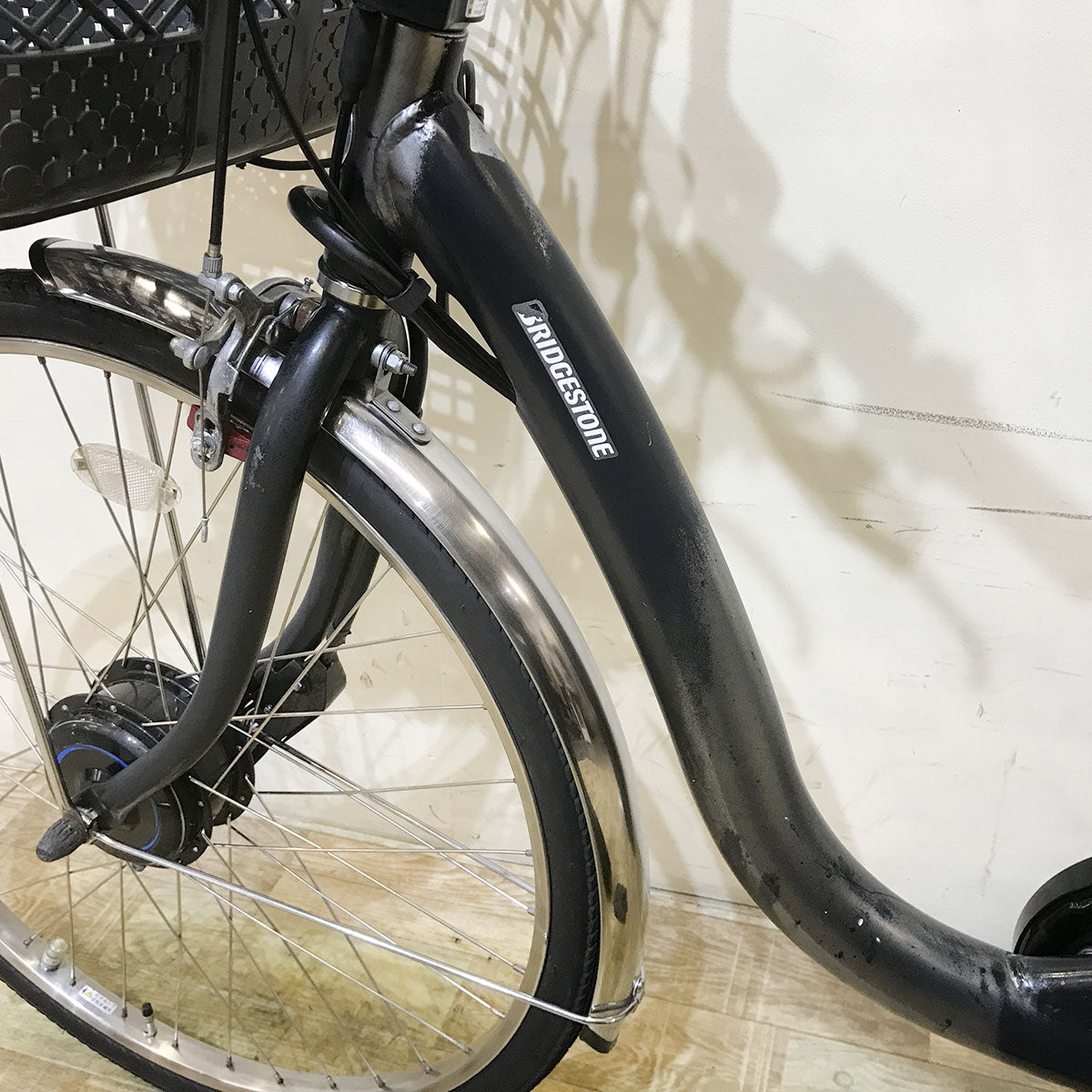 中古電動自転車 ブリヂストン フロンティア シルバー 26インチ KG115