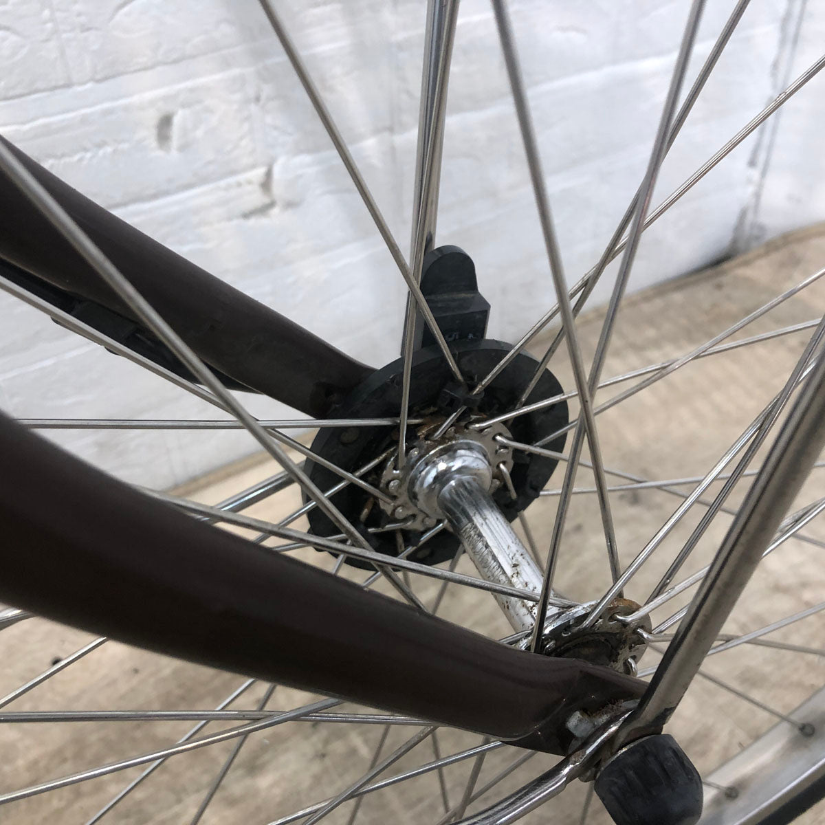 中古電動自転車 ブリヂストン アシスタ DX ブラウン 24インチ YD037
