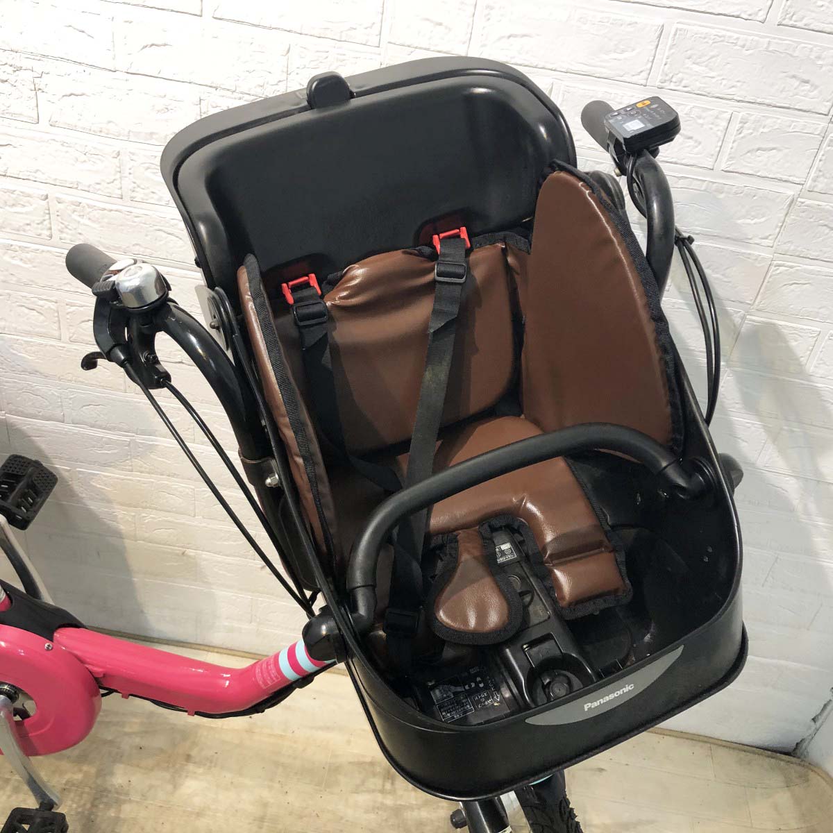 中古電動自転車 新品バッテリー パナソニック ギュットミニDX ピンク